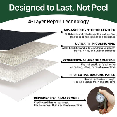 Self-adhesive Leather Repair Patch